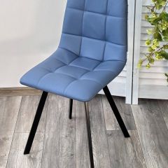 Стул CHILLI-Q SQUARE Oracul 795 Синий, экокожа PU / черный каркас, М-City в Режи - rezh.mebel24.online | фото 4