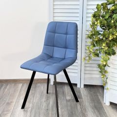 Стул CHILLI-Q SQUARE Oracul 795 Синий, экокожа PU / черный каркас, М-City в Режи - rezh.mebel24.online | фото 6