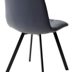 Стул CHILLI SQUARE HK017-09 серо-черничный, PU/ черный каркас М-City в Режи - rezh.mebel24.online | фото 3