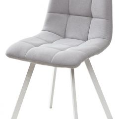 Стул CHILLI SQUARE UF860-02B серо-голубой, ткань/ белый каркас М-City в Режи - rezh.mebel24.online | фото