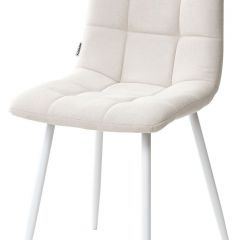 Стул CHILLI UF860-01B бежевый, ткань/белый каркас М-City в Режи - rezh.mebel24.online | фото