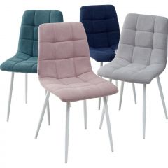 Стул CHILLI UF860-04B сиреневый, ткань/ белый каркас М-City в Режи - rezh.mebel24.online | фото 2