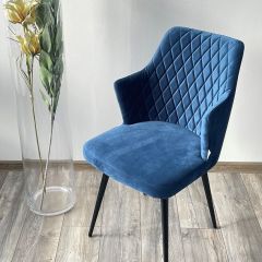 Стул HERMAN 360 град. СИНИЙ #29, велюр / черный каркас М-City в Режи - rezh.mebel24.online | фото