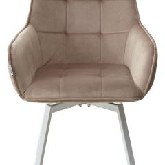 Стул MAVERICK 360 град. поворот. BLUVEL-40 BEIGE/ белый каркас, М-City в Режи - rezh.mebel24.online | фото 7