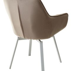 Стул MAVERICK 360 град. поворот. BLUVEL-40 BEIGE/ белый каркас, М-City в Режи - rezh.mebel24.online | фото 9