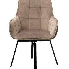 Стул MAVERICK 360 град. поворот. BLUVEL-40 BEIGE/ черный каркас, М-City в Режи - rezh.mebel24.online | фото 3