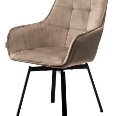 Стул MAVERICK 360 град. поворот. BLUVEL-40 BEIGE/ черный каркас, М-City в Режи - rezh.mebel24.online | фото 4