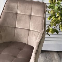 Стул MAVERICK 360 град. поворот. BLUVEL-40 BEIGE/ черный каркас, М-City в Режи - rezh.mebel24.online | фото 6
