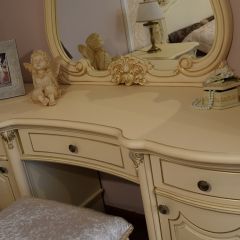 Туалетный стол + Зеркало Мона Лиза (крем) в Режи - rezh.mebel24.online | фото 5