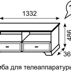 Тумба для телеаппаратуры Венеция 13 бодега в Режи - rezh.mebel24.online | фото