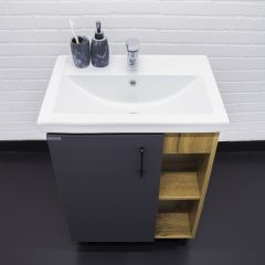 Тумба под умывальник "Фостер 60" Craft без ящика Домино (DCr2201T) в Режи - rezh.mebel24.online | фото 6