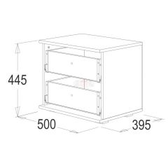 Тумба с 2-мя ящиками Ольга-14 в Режи - rezh.mebel24.online | фото 2