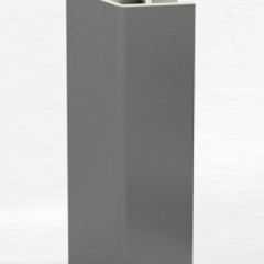 Угловое соединение для цоколя 135 гр. h100 мм (Алюминий, Белый, Черный, Сонома) в Режи - rezh.mebel24.online | фото