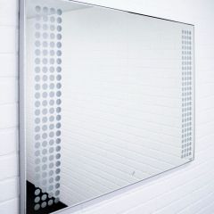 Зеркало Cosmo 120 alum с подсветкой Sansa (SC1009Z) в Режи - rezh.mebel24.online | фото 2