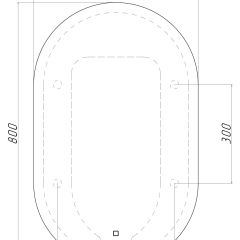 Зеркало Дакка 800х500 с подсветкой Sansa (GL7036Z) в Режи - rezh.mebel24.online | фото 8