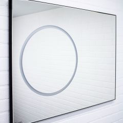 Зеркало Eclipse 100 black с подсветкой Sansa (SE1032Z) в Режи - rezh.mebel24.online | фото 2
