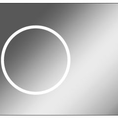 Зеркало Eclipse 90 black с подсветкой Sansa (SE1031Z) в Режи - rezh.mebel24.online | фото