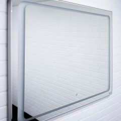 Зеркало Galaxy 100 alum с подсветкой Sansa (SG1008Z) в Режи - rezh.mebel24.online | фото 2