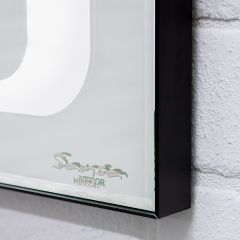 Зеркало Galaxy 100 black с подсветкой Sansa (SG1057Z) в Режи - rezh.mebel24.online | фото 3