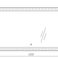 Зеркало Galaxy 120 alum с подсветкой Sansa (SG1010Z) в Режи - rezh.mebel24.online | фото 7