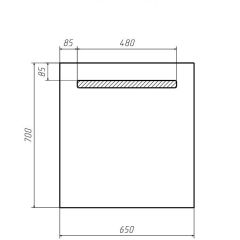 Зеркало Good Light 65 с подсветкой Домино (GL7005Z) в Режи - rezh.mebel24.online | фото 2