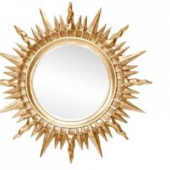 Зеркало круглое золото (1810(1) в Режи - rezh.mebel24.online | фото