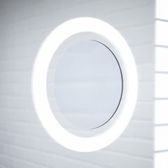Зеркало Quadro 100 alum (линза) с подсветкой Sansa (SQL1030Z) в Режи - rezh.mebel24.online | фото 5