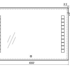 Зеркало Quadro 100 alum с подсветкой Sansa (SQ1019Z) в Режи - rezh.mebel24.online | фото 7