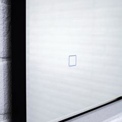 Зеркало Ray 100 black с подсветкой Sansa (SR1035Z) в Режи - rezh.mebel24.online | фото 4