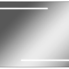 Зеркало Ray 100 black с подсветкой Sansa (SR1035Z) в Режи - rezh.mebel24.online | фото