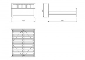2.08.04.070.6 САГА кровать двойная 160х200 темно-бирюзовая в Режи - rezh.mebel24.online | фото 2