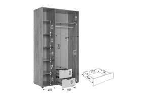 АДАМ Спальный гарнитур (модульный) белое дерево в Режи - rezh.mebel24.online | фото 15