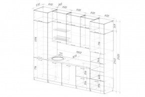 АЛЬБА Кухонный гарнитур Экстра 2 (3000 мм) в Режи - rezh.mebel24.online | фото 2