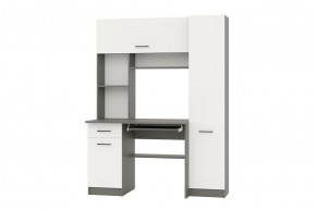 АЛЬФА Стол рабочий (графит/белый) в Режи - rezh.mebel24.online | фото 1