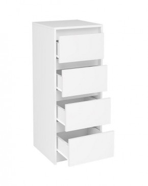 АЙДЕН КМ06-400 Комод 4 ящика (белый) в Режи - rezh.mebel24.online | фото 2