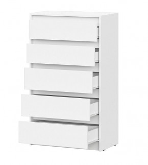 АЙДЕН КМ06-700 Комод 5 ящиков (белый) в Режи - rezh.mebel24.online | фото 2