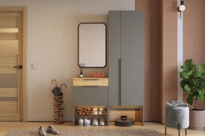 БАСКО Прихожая К8 (графит) в Режи - rezh.mebel24.online | фото