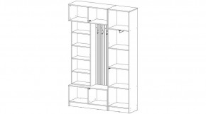 БАВАРИЯ Прихожая (дуб вотан/графит) в Режи - rezh.mebel24.online | фото 4
