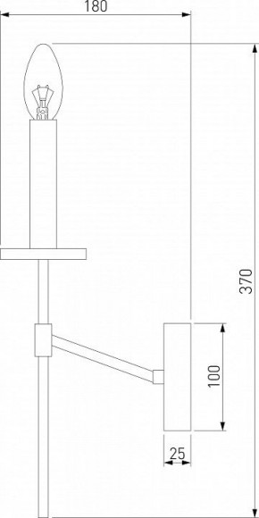 Бра Eurosvet Anders 60142/1 хром в Режи - rezh.mebel24.online | фото 2