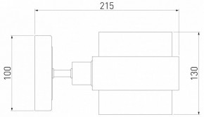 Бра Eurosvet Arcada 70127/1 черный/ дымчатый в Режи - rezh.mebel24.online | фото 3