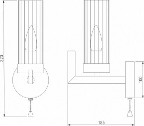 Бра Eurosvet Arganie 60133/1 серебро в Режи - rezh.mebel24.online | фото 3