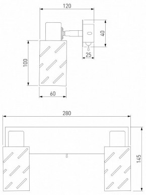 Бра Eurosvet Fente 20090/2 белый/хром в Режи - rezh.mebel24.online | фото 5