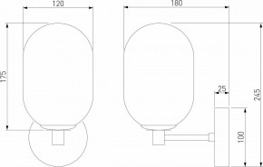 Бра Eurosvet Loona 60161 латунь в Режи - rezh.mebel24.online | фото 4