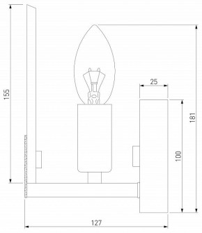 Бра Eurosvet Marble 60158/1 латунь в Режи - rezh.mebel24.online | фото 3