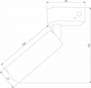 Бра Eurosvet Pitch 20143/1 LED титан в Режи - rezh.mebel24.online | фото 3
