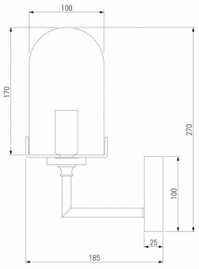 Бра Eurosvet Pluto 60156/1 хром в Режи - rezh.mebel24.online | фото 2