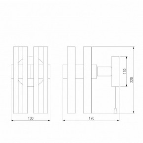 Бра Eurosvet Spada 70116/1 черный в Режи - rezh.mebel24.online | фото 4