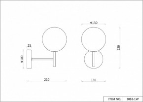 Бра F-promo Sheeny 3088-1W в Режи - rezh.mebel24.online | фото 3
