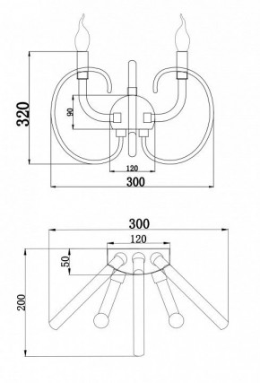 Бра Maytoni Atlanta MOD051WL-02TR в Режи - rezh.mebel24.online | фото 3