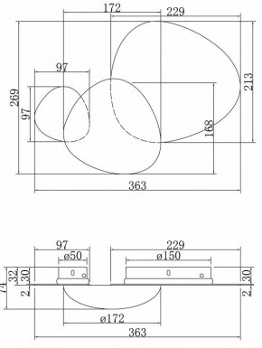 Бра Maytoni Jack-stone MOD314WL-L8G3K в Режи - rezh.mebel24.online | фото 5